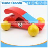 Red color classic race car toy for kids,Education city games wooden car model toy
