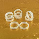 Clear White Cubic Zirconia Ceramic Cocktail Ring For Women Female thumbnail-1
