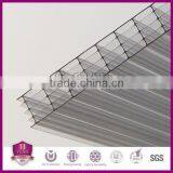 10mm Five Rectangle Structure Transparent Multiwall Polycarbonate Sheet For Greenhouse Heat Insulation Double UV Protector thumbnail-2
