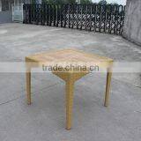 PE Rattan Furniture Dining Set Teakwood Table thumbnail-4