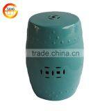 Handmade Blue Ceramic Chinese Stool thumbnail-1