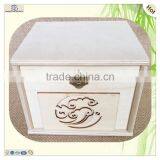 Antique Laser Engraved Pattern Wooden Cash Storage Box thumbnail-2