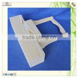 Handmade Vodka Whisky Wine Show Carrier Pine Wooden Basket thumbnail-2