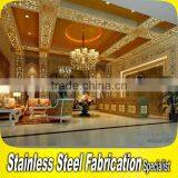 Customed Design Luxury Stainless Steel Interior Hotel Lobby Decoration thumbnail-1