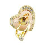 Mobile Phone Heart Diamond Ring Finger Grip Stand thumbnail-2