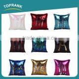 Toprank Newest Creative Two Tone Glitter Decorative Sequin Throw Pillow Mermaid Reversible Sequin Cushion thumbnail-6