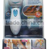 Plastic electronic foot roller battery operated personal pedicure foot file