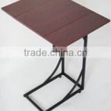 Metal and Wood Flip Top Tray Sofa Table thumbnail-3