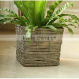 Garden Art Decoration Wicker Basket / Indoor Decoration Basket Flowerpot/vintage Garden Wicker Basket thumbnail-1