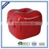 Poly Resin Red Square Apple Home Docer thumbnail-1