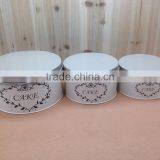 Food Grade Original Gourmet Round Cookie Cake Tin Storage Box thumbnail-3