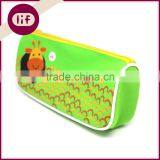Lovely Cartoon Giraffe Printing Canvas Pencil Bag, Giraffe Printing Pencil Bag,Canvas Pencil Bag thumbnail-2