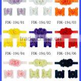 Cute Orange Barefoot Sandals Pattern Kids Girls Elastic Headbands With Sandals Shoes thumbnail-6