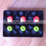 Fresh Produce Packaging Black Disposable Plastic Divided Food Tray thumbnail-2