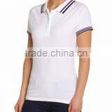 Women's Blank Polo With Cotton & Polyester Blend for Hot Sale on thumbnail-2