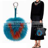 CX-R-38 Highly Genuine Fox Fur Ball Keychain Trinket Alphanumeric Bags Accessories Key Chain thumbnail-1