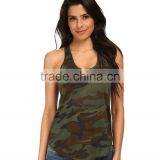 Girls Military Camouflage Camo Racer Back Tank Tops Wholesale thumbnail-1