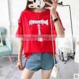 Female Short Sleeve T-shirt 2017 Summer New Easing Round Collar Summer Joker Thin Clothes thumbnail-1