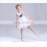 New Little Girls White Embroidered Children Wedding Dress thumbnail-2