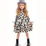 Cotton Comfortable Latest Children Dress Designs Black Cat Pattern Printing Stretch Dress thumbnail-1