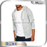 Cheap Plain Grey Zip up Mens Hoodies,french Terry Heather Grey Hoodie thumbnail-1