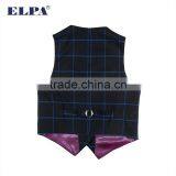 ELPA Fancy Fashion Slimming Check Designer 3 Piece Boys Wholesale Suits thumbnail-6