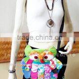Hill Tribe Shoulder Bag Patchwork Fabric OWL thumbnail-1