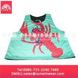 Cheap Custom Sublimation Lacrosse Jerseys Reversible Pinny /Wholesale Cheap Reversible Sublimated thumbnail-3