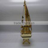 Noble Customized Made Golden Crystal Arab Dhow For Wedding Favors And Islamic Souvenirs Gifts thumbnail-6