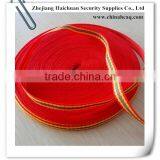 Reflective Jacquard Webbing Tape, Red Reflective Wave Webbing Belt