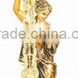 Beautiful Artistic Polyresin Statue Table Clock thumbnail-3