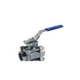 3-PC Screwed Ball Valve With Mounting Pad