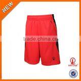 Red Black Matching Waterproof Basketball Shorts/70% Polyester 30% Cotton Men Crossfit Shorts With Wholesale Price thumbnail-1