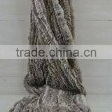 YR887 Hot Sale Knitted Rabbit Fur Blanket With Cushion Covers/Sofa Blankets thumbnail-5