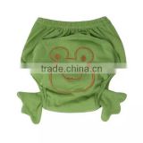 green frog style soft cotton washable baby cloth diaper nappy