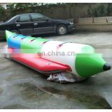 inflatable 5 seat banana boat, banana shape sports boat