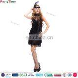 One Piece Carnival Costumes Adult Sexy Fantasy Black Hollywood Flapper Party Costume for Halloween thumbnail-2