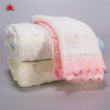 100% acrylic jacquard warm baby swaddle and blanket for Africa market