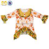Thanksgiving Turkey Dressy Children Girl Winter Ruffle Clothes Wholesale Kids Girl Set thumbnail-2