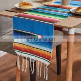 100%cotton wholesale portable rainbow  table Mexican style blanket