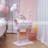 Unicorn Cat Tree Condo Furniture Plush Scratching Posts Pet Play House Cat Tree thumbnail-5