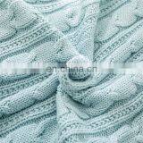 China Factory Supplier New Design Solid Color 2 Layers Acrylic and Wool Sherpa Winter Traveling Blanket With Competitive Price thumbnail-4