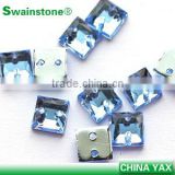 0506L China wholesale sew on sew on mirrors, AB faceted sew on gems, sew on beads embellishment for wedding dress