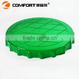 Hot Selling Green Wholesale Serving Round Hard Plastic Serving Tray for Bar thumbnail-4