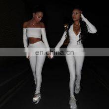 Фитнес-трексаут однотонный комбинезон для женщин с высокой эластичностью, стретч-комбинезон с длинными рукавами и молнией thumbnail-2