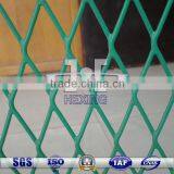 green PVC coated expanded metal plate diamond mesh