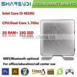 Micro computer SHAREVDI Intel core I3 4010U MINI PC K530N support all OS