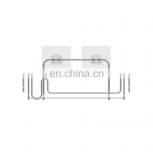 Oem Manufacturer Multifunctional Wall Mounted Metal Shower Towel Storge Shelf Bathroom Rack With Magic Sticker thumbnail-2