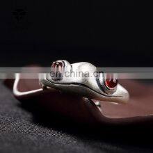 Fashion Frog Ring Frog Open Ring Men Retro Punk Animal Figure Ring Fashion Party Bohemian Hip Hop Jewelry thumbnail-3