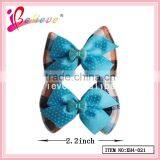 Handmade Claw Clip Hair Bow,2.2 Inch Mini Ribbon Bow Baby Hair Accessories thumbnail-3
